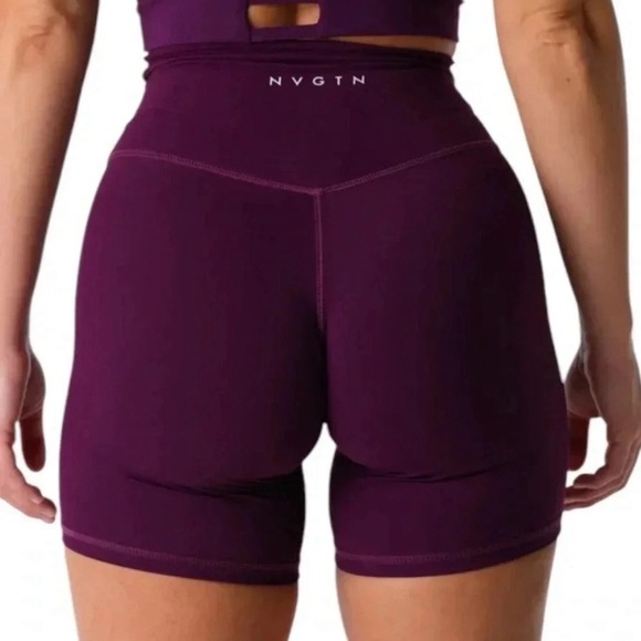 NVGTN Pants - NVGTN Signature 2.0 Shorts in Plum, Size Medium